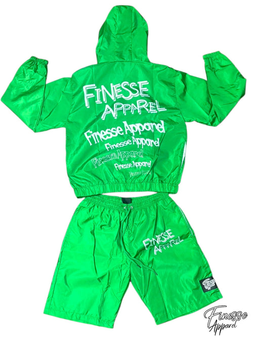 Windbreaker short set